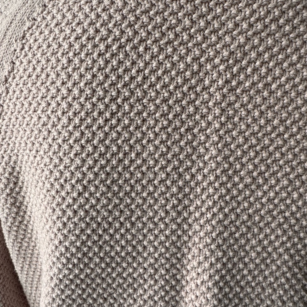 GAP 100% Cotton Light Pink Cable Knit Sweater Size M - Picture 7 of 14